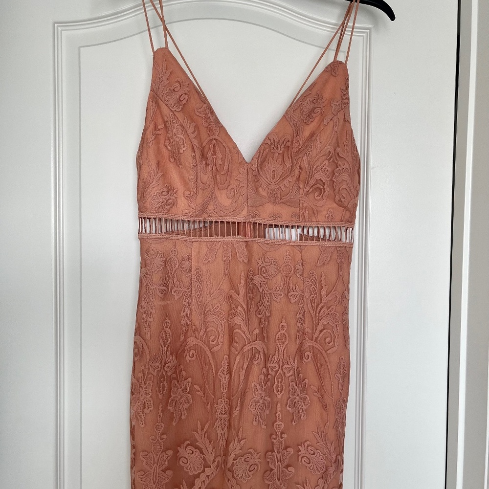 2/$25 Pink Lily Boutique Peach Dress